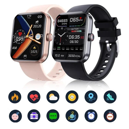 🔥⌚[Całodzienne monitorowanie tętna i ciśnienia krwi] Inteligentny zegarek z Bluetooth dla mody