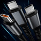 🔥Pakiet wartości🔋przezroczysty kabel do superszybkiego ładowania 3 w 1 Glow📱