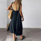 🔥2024 Nowe produkty💕Bawełniana i lniana sukienka bez rękawów z kieszenią👗