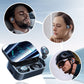 🎧 Bezprzewodowy zestaw słuchawkowy Bluetooth z etui ładującym 2000mAh 🔋 cyfrowym wyświetlaczem lustrzanym HD, płynną łącznością, najwyższą jakością dźwięku i wygodnym dopasowaniem ⚡