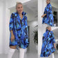 【Obniżka ceny o 50%】🌟Modna koszulowa sukienka z kołnierzykiem z klapami i nadrukiem V-Neck🌟