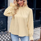 【📦kochany przez miliony📦】Damski jesienny żakardowy top z długim rękawem z jednolitą falbaną👗