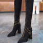 💥Oferta ograniczona czasowo👢Buty za kolano ze szpiczastym noskiem i piętą