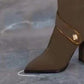 💥Oferta ograniczona czasowo👢Buty za kolano ze szpiczastym noskiem i piętą