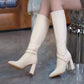 💥Oferta ograniczona czasowo👢Buty za kolano ze szpiczastym noskiem i piętą