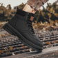 Męskie pluszowe sznurowane wysokie buty