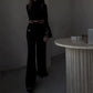 Nowy styl 2025🔥Dwuczęściowy komplet Crop Top i Spodnie z Wysokim Stanem