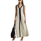 ✨New products on offer ✨Women's Sexy V-Neck Color Clash Sleeveless Dresses