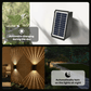 🔥✨4 LED Solar Colorful Wall Lights Światło zewnętrzne Wodoodporny